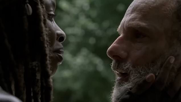 Michonne (Danai Gurira) and Rick (Andrew Lincoln) in The Walking Dead