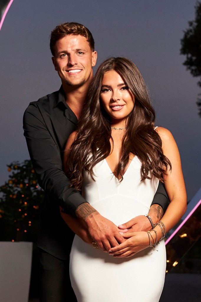 Editorial use only Mandatory Credit: Photo by Matt Frost/ITV/REX/Shutterstock (13060080bl) Gemma Owen and Luca Bish 'Love Island' TV show, Series 8, Episode 57, Live Final, Majorca, Spain - 01 Aug 2022