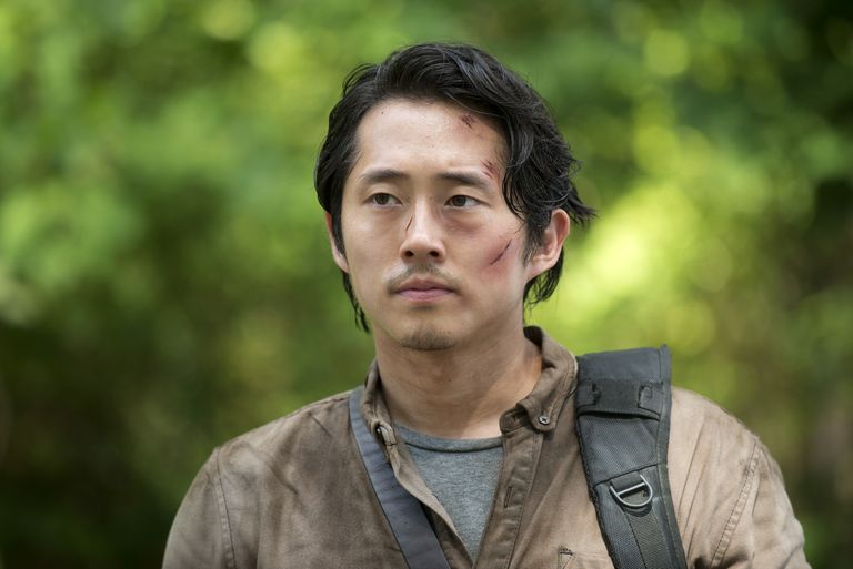 Steven Yeun as Glenn on The Walking Dead