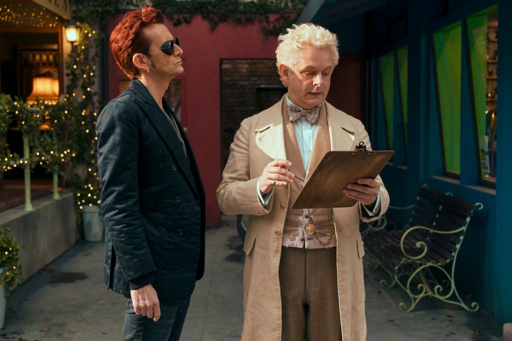 Michael Sheen and David Tennant in Good Omens
