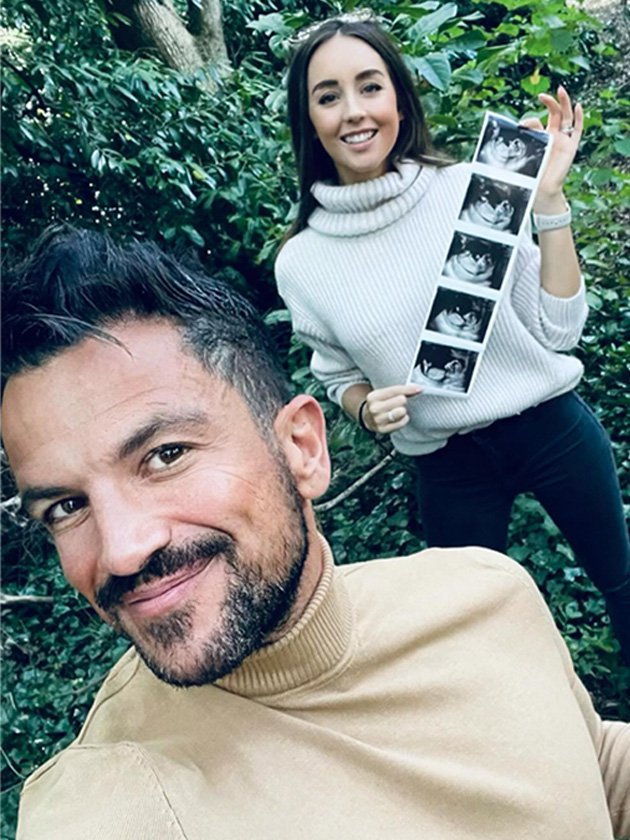 Peter Andre and Emily with baby scan