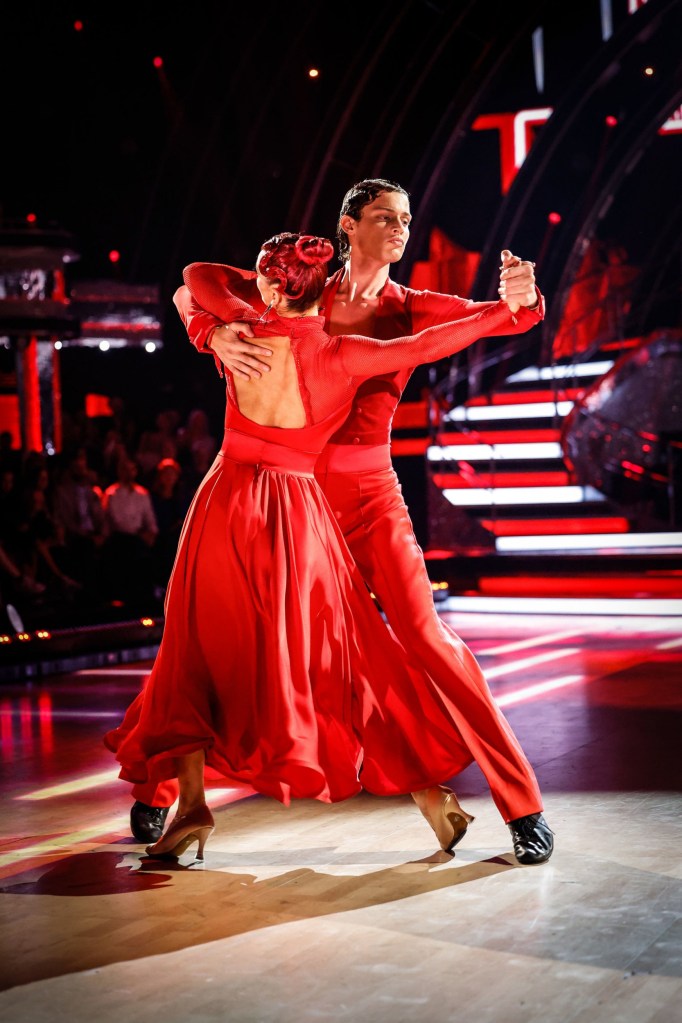 Bobby Brazier and Dianne Buswell, during their appearance on the live show on Saturday for BBC1's Strictly Come Dancing. Picture date: Saturday October 14, 2023