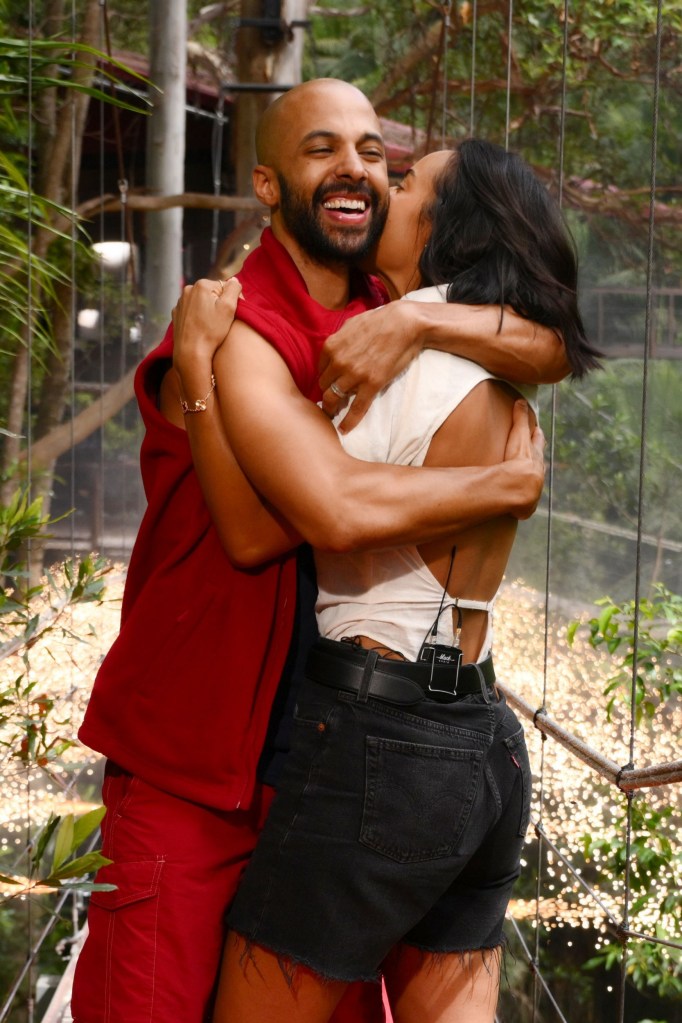 Editorial use only Mandatory Credit: Photo by James Gourley/ITV/Shutterstock (14249056g) Marvin Humes is evicted from camp and is met by Rochelle Humes 'I'm a Celebrity... Get Me Out of Here!' TV Show, Series 23, Australia - 08 Dec 2023